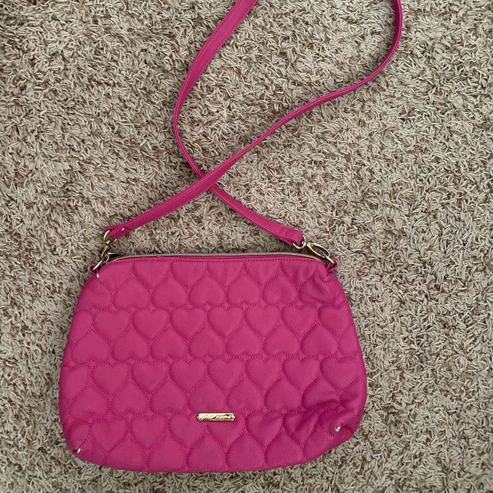 Hot pink Betsey Johnson purse